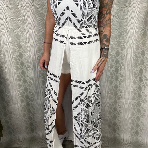 Ella moss white bohemian tribal romper dress - Picture 6 of 9